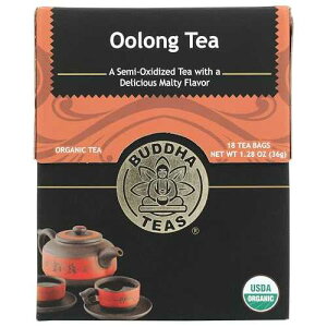 Buddha Teas Organic Oolong Tea, 18 Bleach-Free Tea Bags ? Rich in Vitamins and Minerals and a Natural Source of Antioxidants, No GMOs