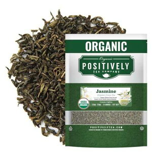 Organic Positively Tea Company, Jasmine Green Tea, Loose Leaf, 16 Ounce