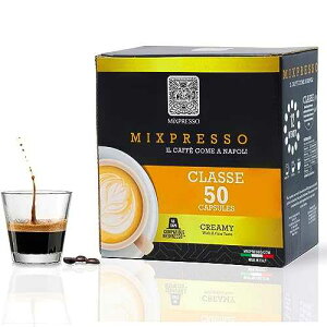 ????? ?? (??) - ???? ?? - ????? (50? ??, ???: ???) Mixpresso Classe Coffee Espresso Capsules Compatible With Nespresso Original Brewers, Single Cup Coffee Pods 100% from Italy, Medium Roa