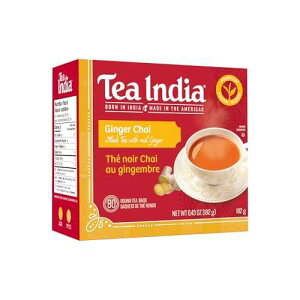 ? ??? ??? 72?? Tea India Ginger Chai Black Tea with Real Ginger Flavorful Blend Of Premium Black Tea, Ginger & Natural Ingredients Traditional Indian Caffeinated Tea 80 Round Teabags