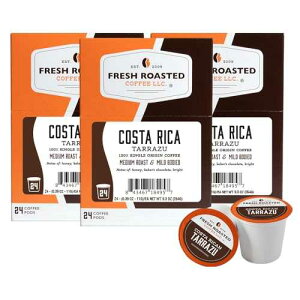 ??? ???? ??, ????? ???, ??? ???, ??, K-? ??, 72? ? Fresh Roasted Coffee, Costa Rica Tarrazu, Medium Roast, 72 Pods for K Cup Brewers