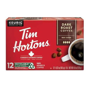 ? ?? ?? ??? ??, ?? ?? K-? ?? (??? ??? ??), 12?? K-? Tim Hortons Dark Roast Coffee, Single-Serve K-Cup Pods Compatible with Keurig Brewers, 12ct K-Cups