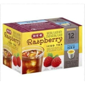 HEB �A�C�X�e�B�[ �V���O���T�[�u �J�b�v 12 cts. ���Y�x���[�i2����j HEB H.E.B Iced Tea Single Serve Cups 12 cts. Raspberry (Pack of 2)
