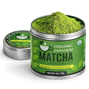 Kyoto Dew Matcha - Ceremonial Blend - Authentic Japanese First Harvest - USDA & JAS Organic Ceremonial Grade Matcha Green Tea Powder from Uji, Kyoto (30g / 1oz) Kyoto Dew Matcha - Ceremonial Blend Authentic Japanese