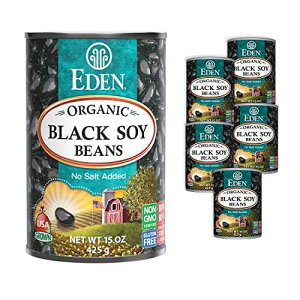 Eden �I�[�K�j�b�N���哤�A15 �I���X�� (6 �p�b�N)�A���S�v���e�C���A�H�����Y���A���`�q�g�݊����A�O���e���t���[�A�č��Y�A���M���Ē񋟁A�}�N���r�I�e�B�b�N�A�哤 Eden Organic Black Soybean