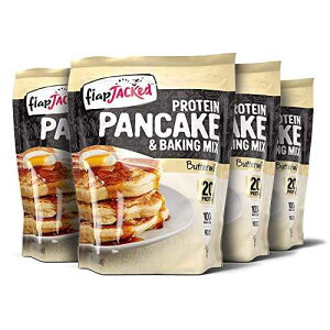 FlapJacked Protein Pancake & Baking Mix, Buttermilk, 24 Oz (Pack of 4)