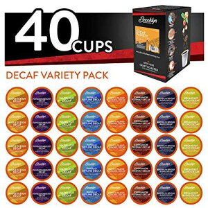 ???? ?? ??, ??? ?? ???, ?? ???? ????? ?, 2.0 ?? K ? ???? ??, 40?? Brooklyn Beans Coffee Pods, Assorted Decaf Variety Pack - Compatible with Keurig K Cup Brewers Including 2.0 Co