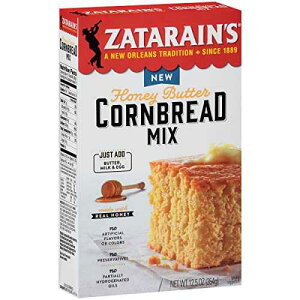 Zatarain's �n�j�[�o�^�[�R�[���u���b�h�~�b�N�X�A12.5�I���X (6�p�b�N) Zatarain's Honey Butter Cornbread Mix, 12.5 oz (Pack of 6)