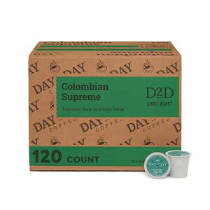 Day To Day Coffee Day To Day 120-Count Colombian Supreme Light Roast Single Serve Coffee Pods for K-Cup Keurig Brewers