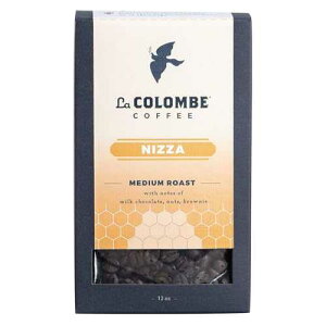 La Colombe Nizza Medium Roast Whole Bean Coffee - Notes of Milk Chocolate, Nuts & Brownie with Honey-Sweet Roasted Nuttiness, 12 Ounce (Pack of 4)