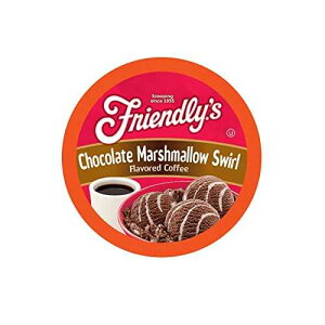 Friendly's Flavored Ice Cream Coffee Pods, for Single Serve Brewers (Chocolate Marshmallow Swirl, 12 Count)