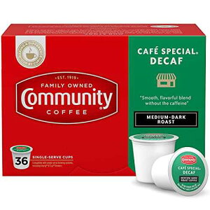 ???? ?? ?? ??? 36?? ?? ??, ???-?? ??? ????, ??? 2.0 K-? ??? ??, 36?? (1? ?) Community Coffee Cafe Special Decaf, Medium-Dark Roast, Single-Serve Keurig K-Cup Pods, 36 Count