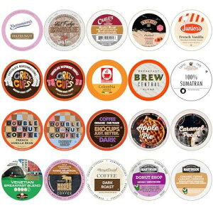 ???? ?? ????? ? ???, ??? K ? ???? ?? ?? ?? ??, 20?? Crazy Cups Perfect samplers Variety Pack Sampler, Assorted Single Serve Pods for Keurig K Cups Makers, 20 Count