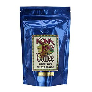 Kona Joe Coffee Kona Joe Gourmet Coffee Blend, Dark Roast Whole Bean Coffee (8 oz)