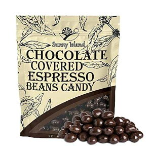 SUNNY ISLAND Dark Chocolate Covered Espresso Beans 2-Pound Bag | Chocolate Covered Coffee Beans | Coffee Candy for Office Bowls, Party Favors and Dessert Decorating