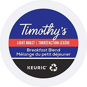 ???? ????? ??? ??, ?? ?? ??? K-? ??, ??? ??? ??, 96? Timothy's World Coffee Timothy's Breakfast Blend Coffee, Single-Serve Keurig K-Cup Pods, Light Roast Coffee, 24 Count