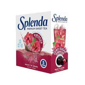 SPLENDA Premium Sweet Tea On Tap, 1 Gallon Bag In Box Ready to Drink Liquid, Hibiscus Tea, 128 Fl Oz
