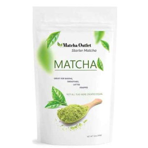 �����Β��p�E�_�[ - �X�^�[�^�[�Β������O���[�h���� - �����A�E�g���b�g�� - (12�I���X) Matcha Green Tea Powder - Starter Green Tea Culinary Grade Matcha - Made by Matcha Outlet - (12oz)