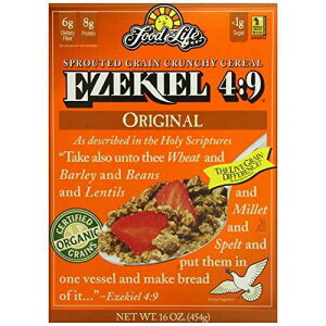 Food For Life Ezekiel 4:9 �I�[�K�j�b�N����S���V���A���A�I���W�i���A16 �I���X�� (6 �p�b�N) Food For Life Ezekiel 4:9 Organic Sprouted Whole Grain Cereal, Original, 16-Ounce Boxes (Pack of 6)