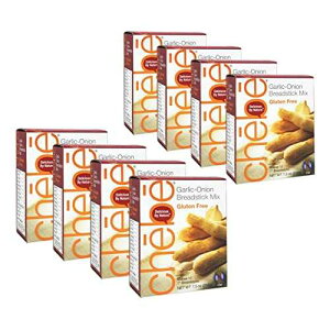 Chebe �u���b�h�X�e�B�b�N�~�b�N�X�A�K�[���b�N&�I�j�I���A�O���e���t���[�A7.5�I���X�o�b�O(8�p�b�N) Chebe Bread Sticks Mix, Garlic & Onion, Gluten Free, 7.5-Ounce Bags (Pack of 8)