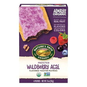 ???? ?? ???? ??, ??? ????? ????? ????? ??? ??? 6??, 11?? Nature's Path Organic Frosted Wildberry Acai Toaster Pastries, 11 oz (Pack of 1), Non-GMO, Fair Trade