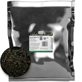 Frontier Co-op Organic Fairtrade Assam Black Tea, Tippy Golden Flowery Orange Pekoe - Loose Leaf, Kosher 16 Ounce (Pack of 1)