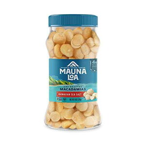Mauna Loa Sea Salt Roasted Macadamia Nuts, 6 oz Jar, Premium Hawaiian Nuts, Keto Friendly, Gluten Free, Healthy Snack