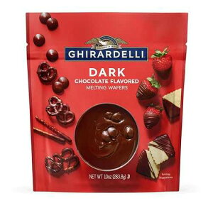 GHIRARDELLI Dark Chocolate Flavored Melting Wafers, 10 oz Bag ? Rich Chocolate Candy Melts for Dipping, Coating, Molding & Baking