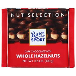 ���b�^�[�X�|�[�c �_�[�N�`���R���[�g �z�[���w�[�[���i�b�c���� - 3.5�I���X Ritter Sport Dark Chocolate with Whole Hazelnuts - 3.5 oz