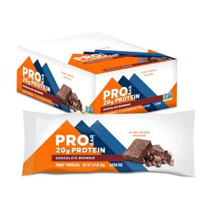 PROBAR - PROTEIN Bar, Chocolate Brownie, Non-GMO, Gluten-Free, Healthy, Plant-Based, Whole-Food Ingredients, Natural Energy (12 Count)