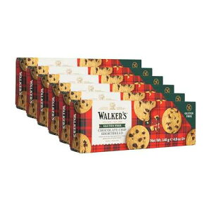 Walkers Walker's Shortbread Gluten Free Chocolate Chip Cookies, All-Butter Shortbread Cookies, 4.9 Oz (Pack of 6)