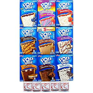 Narrow Path Sales 9 Pack! The Ultimate Pop Tarts Variety Pack 9 Different Flavors - Bundle of 9 Boxes, 1 of Each Flavor. Gift Box, Value Pack, Breakfast Food