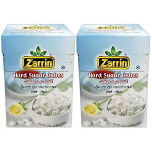 Zarrin �p���� (2 �p�b�N) - 500G | 17.6 �I���X (�������n����) Zarrin Hard Sugar Cubes (2 PACK) - 500G | 17.6 Oz, (Slow Dissolving)