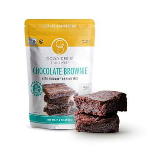Good Dee's Chocolate Brownie Mix Keto Baking Mix Sugar-Free, Gluten-Free, Grain-Free, Nut-Free, Soy-Free & Low Carb Baking Mix Diabetic, Atkins & WW Friendly (Pack of 1)