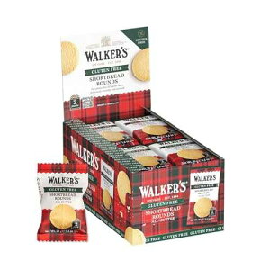 Walkers Walker s All-Butter Shortbread Rounds, Gluten Free Cookies - Individually Wrapped (Pack of 24) - Authentic Shortbread Cookies from Scotland