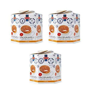 DAELMANS Stroopwafels, Dutch Waffles Soft Toasted, 3 Pack Assortment, Caramel, Kosher Dairy, Authentic Made In Holland, 8 Stroopwafels Per Box (3 Pack)