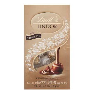 Lindt Lindor �~���N�`���R���[�g �g�����t �t�@�b�W �X���[���A5.1 �I���X Lindt Lindor Milk Chocolate Truffles Fudge Swirl, 5.1 OZ