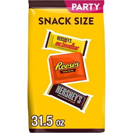 HERSHEY'S and REESE'S Assorted Chocolate Flavored Snack Size, Candy Party Pack, 31.5 oz
