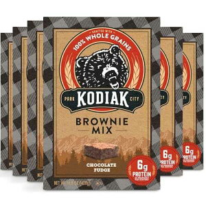 Kodiak Cakes �`���R���[�g �t�@�b�W �u���E�j�[ �~�b�N�X�A14.8 �I���X�� (6 �p�b�N) Kodiak Cakes Chocolate Fudge Brownie Mix, 14.8 Ounce Boxes (Pack of 6)