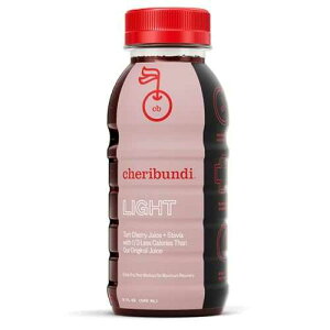 Cheribundi 100% Tart Cherry Juice Light | Low Calorie & Reduced Sugar Tart Cherry Juice | Athletes Recovery Drink | Promotes Restorative Sleep, Muscle Recovery & Boosts Performance | 8 floz (24 Pack)
