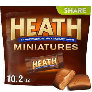 HEATH Miniatures Chocolatey English Toffee Candy Share Pack, 10.2 oz