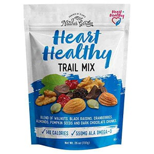 Nature's Garden Heart Healthy Trail Mix Snack, Dark Chocolate, Nuts, Seeds, Cranberries, Raisins, Gluten-Free, Non-GMO 26oz Bag (1 Pack)