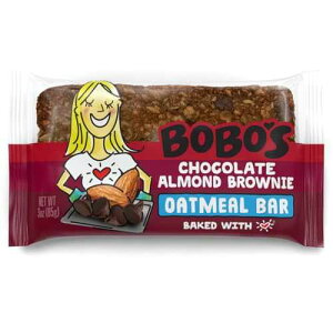 Bobo's Chocolate Almond Brownie Oat Bars, Gluten Free, Non-GMO, Whole Grain Oats, Pack of 12 Snack Bars On-the-Go Made with Simple Ingredients