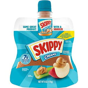 �X�L�b�s�[ �X�N�C�[�Y �N���[�~�[ �s�[�i�b�c �o�^�[ 6�I���X Skippy Squeeze Creamy Peanut Butter 6oz
