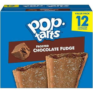 Pop-Tarts Toaster Pastries, Breakfast Foods, Kids Snacks, Value Pack, Frosted Chocolate Fudge (12 Pop-Tarts)