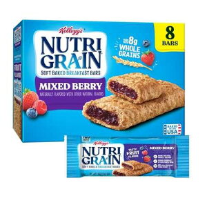 Nutri Grain Kellogg's, Soft Baked Breakfast Bars, Mixed Berry, 10.4oz , 8 Count (Pack of 6) Nutri Grain Kellogg's, Soft Baked Breakfast Bars, Mixed Berry, 10.4oz, 8 Count (Pack of 6)