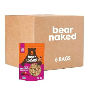 ?? ???? ???? ???, ?? ?? ??, ??? ?? (6? ?) Bear Naked Granola Cereal, Vegan, Breakfast Snacks, Triple Berry Crunch (6 Bags)