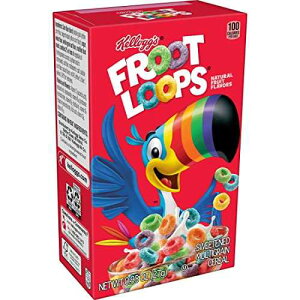 Kellogg's Froot Loops, Breakfast Cereal, Original, .95oz (70 Count)