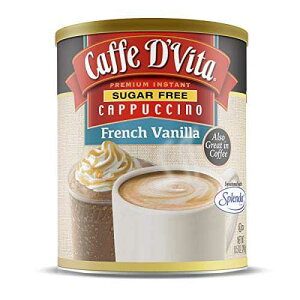 Caffe D'Vita Caffe D�fVita Sugar Free French Vanilla Cappuccino Mix - Instant Cappuccino Mix, Gluten Free, No Cholesterol, No Hydrogenated Oils, 99% Caffeine Free, Sugar Free Cappuccino Mix - 8.5 Oz Can, 6-Pack