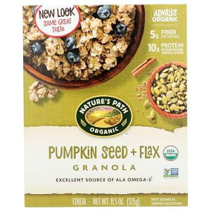 Nature's Path Flax+ �p���v�L���V�[�h�O���m�[������ - 11.5 �I���X Nature's Path Flax+ w/Pumpkin Seeds Granola - 11.5 oz